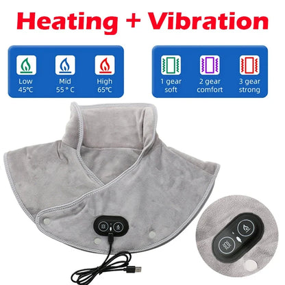 Neck Shoulder Heating Massager Infrared Vibration Therapy Pad – Pain Relief 2026