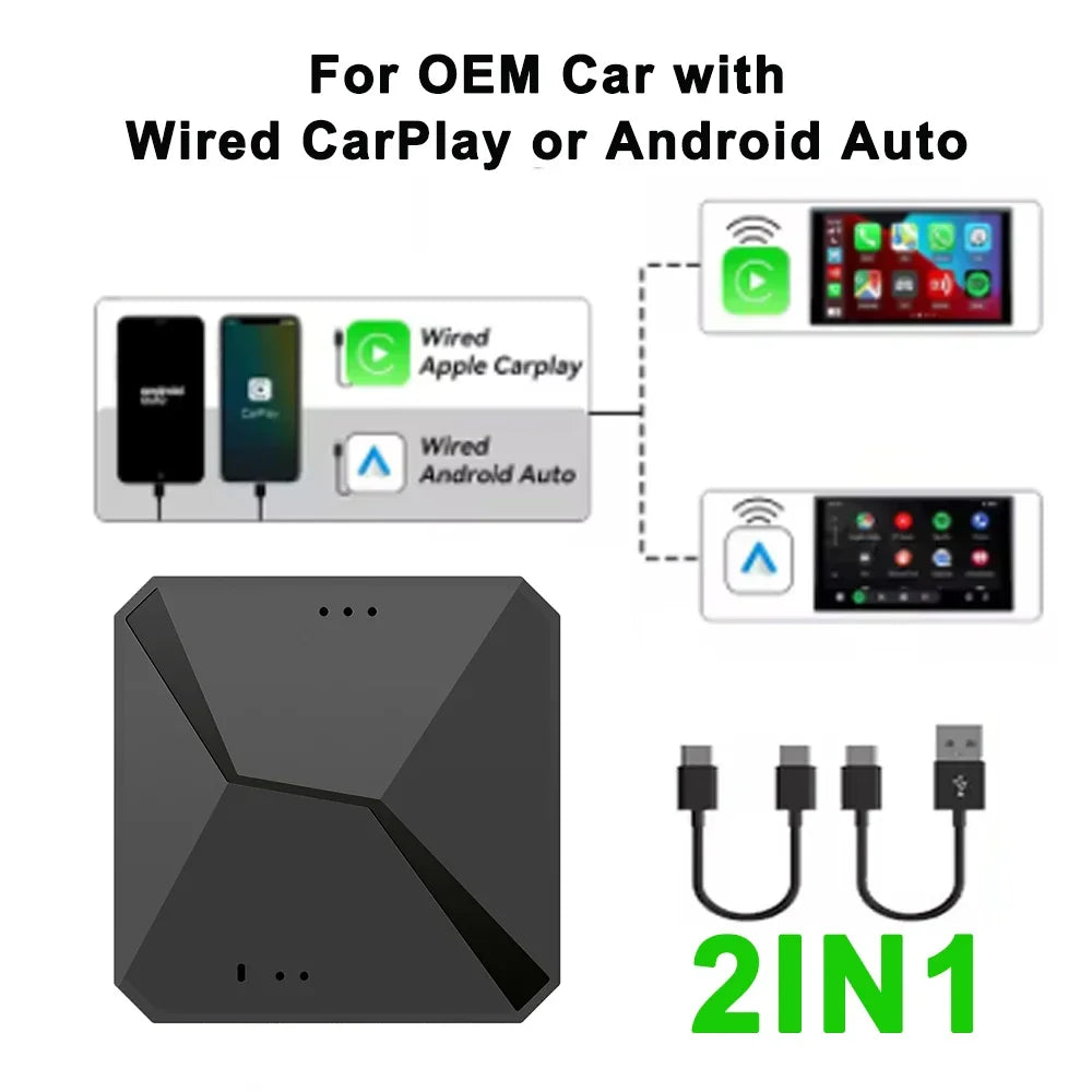 Android TV Box CarPlay AI Wireless BuiltIn Play Store Android Auto YouTube Netflix Fall 2025 Trend Gift