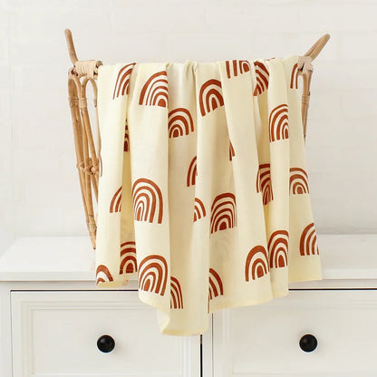 Bamboo Muslin Swaddle Blanket 120x120 Cm Floral Newborn Bedding Fall 2025 Breathable Eco Friendly Baby Gift