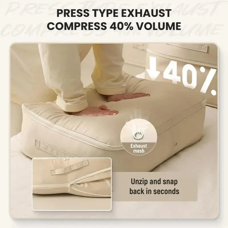 Large Capacity Compression Storage Bag - Home Organizers for Clothes & Quilts, Moisture-Proof