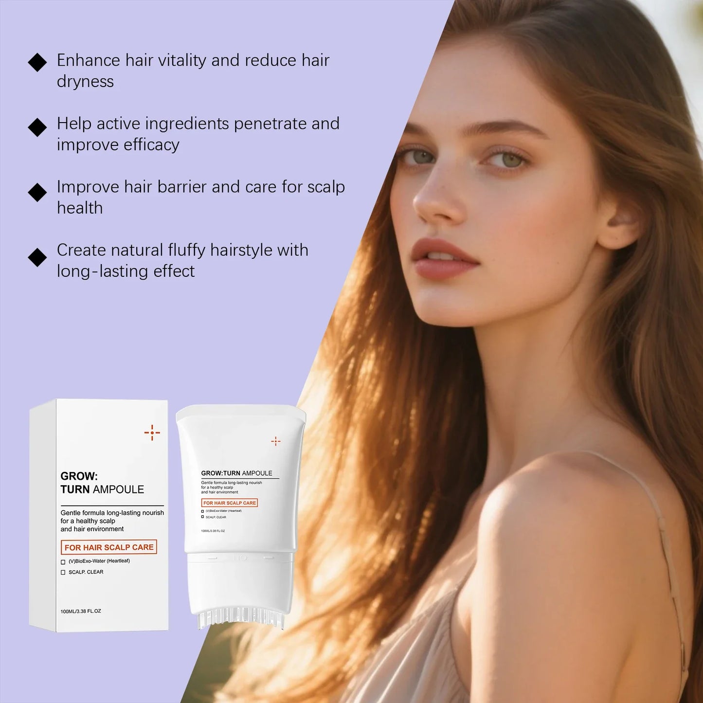 Scalp Serum with Built-in Massager Brush 100ml – Hair Growth Treatment Reduces Hair Loss Repair 2026