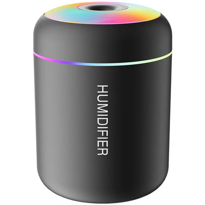 180ML Mini USB Aroma Diffuser - Electric Humidifier for Home, Car & Bedroom, Essential Oil Purifier with Mist Lights