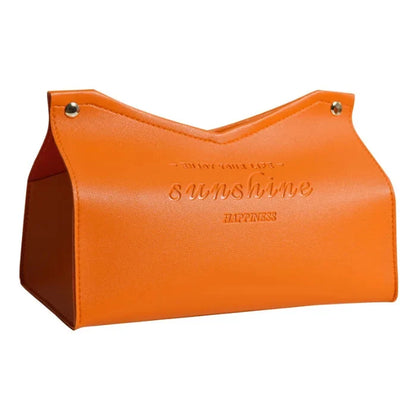 Leather Tissue Box - Nordic Car & Home Decor, Large Storage Napkin Holder