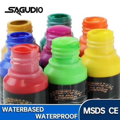 Airbrush Acrylic Paint Matte Inks Water Based Easy to Clean 32 Color Set 100ml Bottles For Model Hobby TikTok Viral Craft Trend 2026