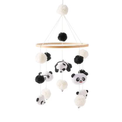 Wooden Baby Mobile Natural Wood Newborn Crib Mobile 0-12 Months Nursery Decor Newborn Gift 2025 Soothing Music