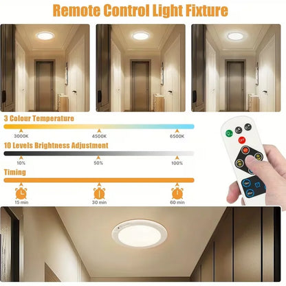 Motion Sensor Ceiling Light Magnetic Mount - Wireless LED With Remote USB-C Rechargeable, White Hallway Spring 2026
