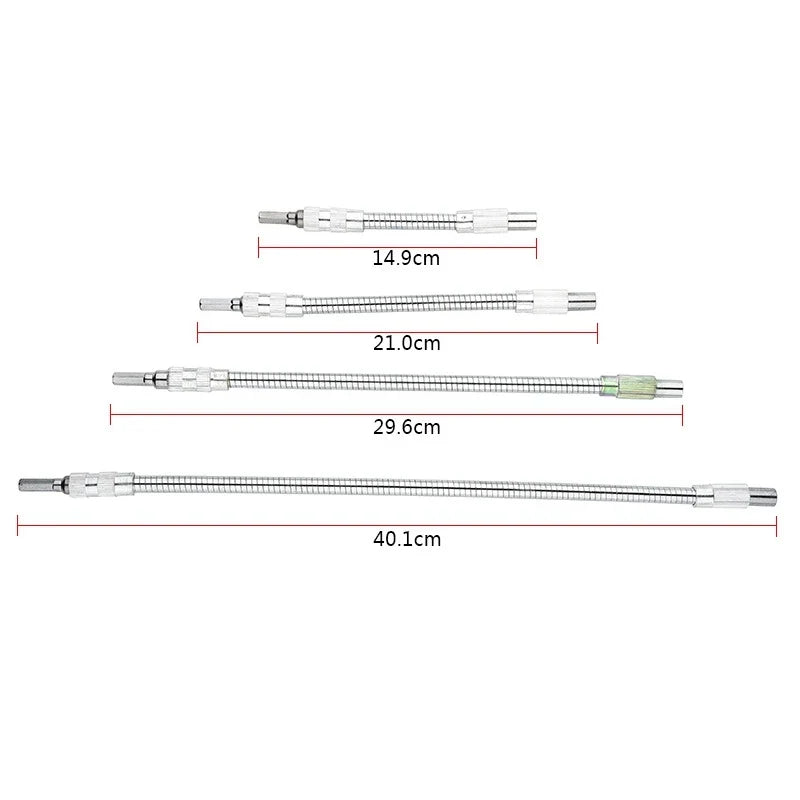Flexible Shaft Extension for Home Tools - 15cm-40cm Drill Bit Holder, Impact Driver Accessory