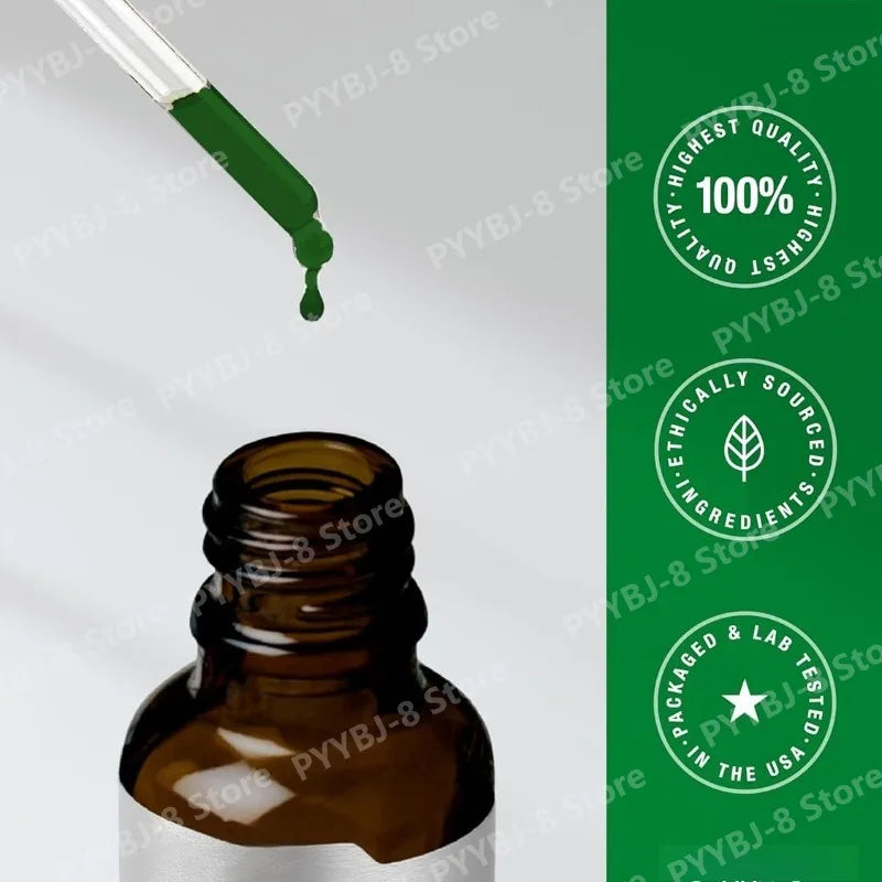 Liquid Chlorophyll Drops Mint Flavor 59 ml, Non-GMO Gluten-Free Herbal Dietary Supplement for Wellness Fall 2026 Trend