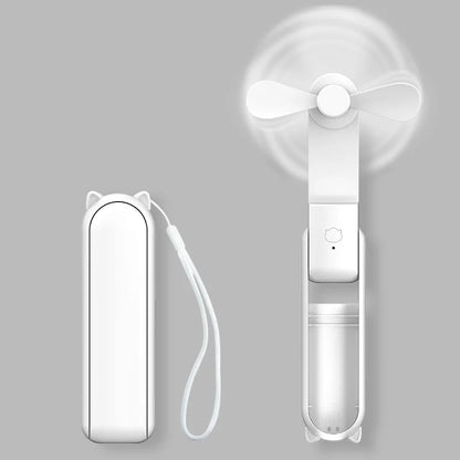 Hook Designer Portable Mini Handheld Fan - USB Rechargeable Personal Fan with Powerful Turbo Wind