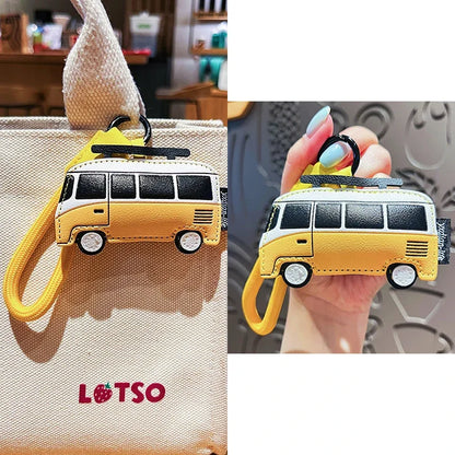 Leather Keychain Handmade Transportation Charm Gift 2025