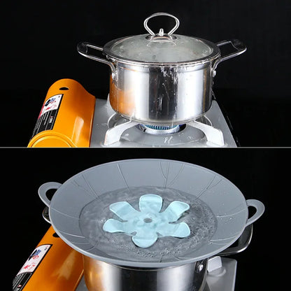 Silicone Pot Lid Spill Stopper Universal Anti Overflow Cover Kitchen Gadget Fall 2025 Keeps Stovetop Clean