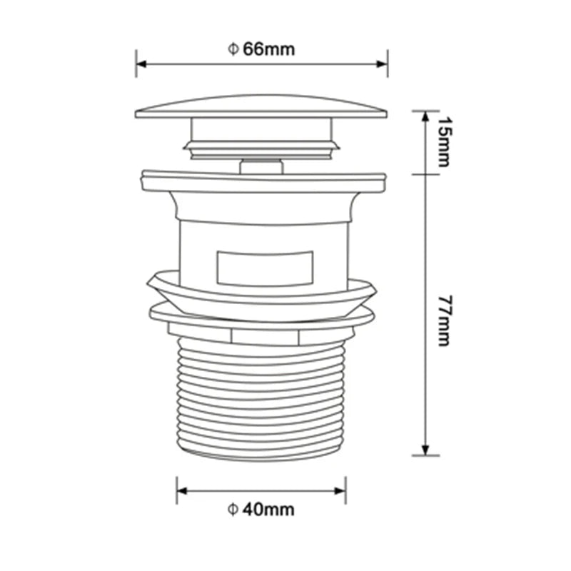 Pop Up Drain Button Sink Stopper Corrosion Resistant Bathroom Accessory For Kitchen Or Bath Modern Renovation 2026