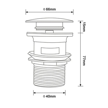 Pop Up Drain Button Sink Stopper Corrosion Resistant Bathroom Accessory For Kitchen Or Bath Modern Renovation 2026