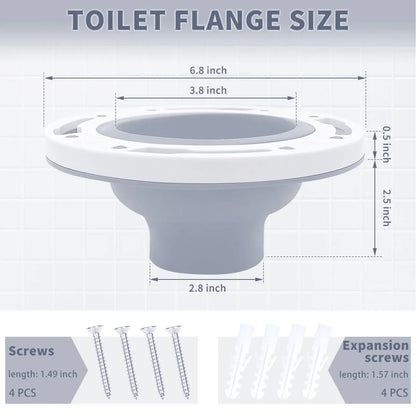 Toilet Flange Repair Kit Universal Fit - DIY Home Improvement 2026, Easy Leak Prevention