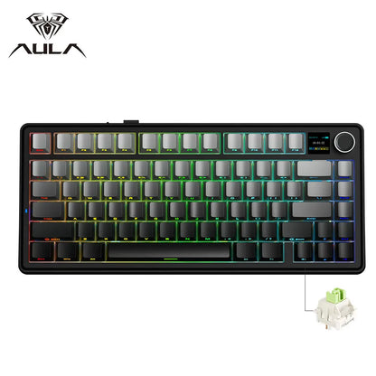 Gaming Mechanical Keyboard 75% Hot Swap RGB TFT Wireless