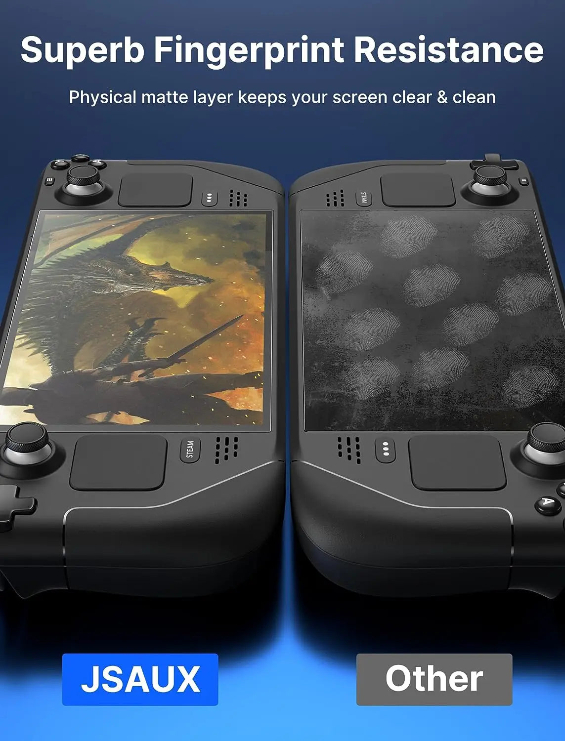 Steam Deck OLED Matte Screen Protector 2Pack Anti Glare Kit
