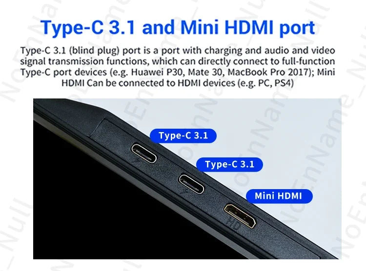 Portable 11.6 Inch HDMI Monitor 1366x768 Gaming Display