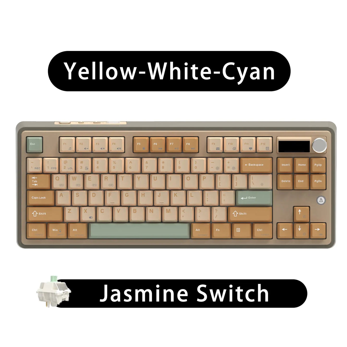 Mechanical Keyboard 87 Key Tri Mode RGB Hot Swappable
