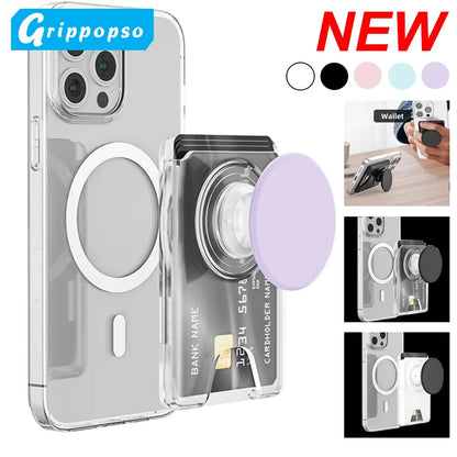 Magnetic Wallet With Expanding Grip For Phones Universal Card Holder Case Anti Scratch And Dustproof Back To School 2026