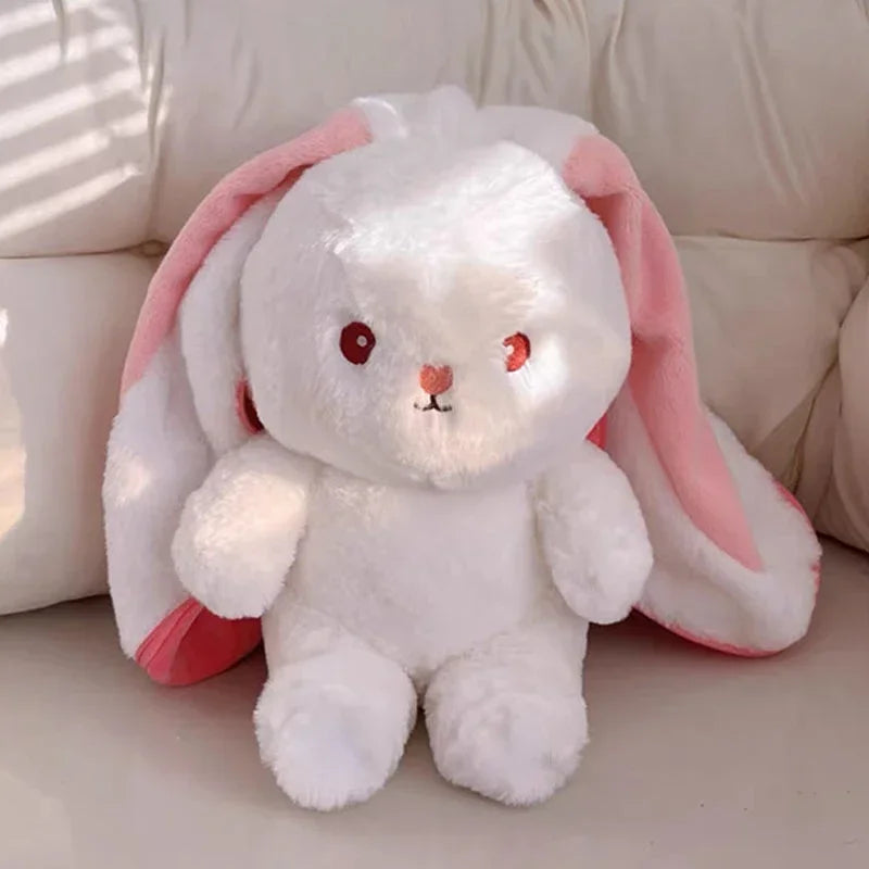Plush Bunny 25cm Strawberry Carrot Transforming Toy Kids Birthday Gift Fall 2025 Cute Cuddly Surprise
