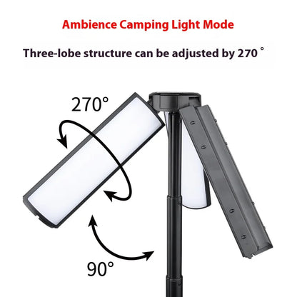 LED Searchlight Telescopic Folding ThreeHead Light, Rechargeable Outdoor Camping Light, Emergency Car Repair Fall2026