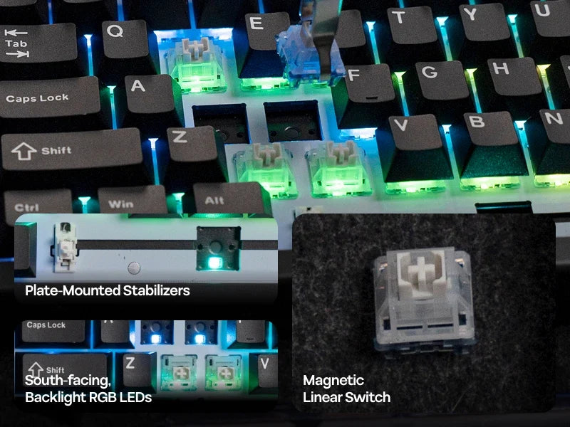 Mechanical Keyboard 75 Percent Hot Swap Gasket Mount Wired