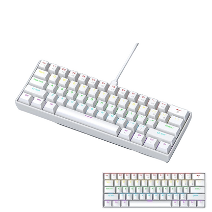 60 Percent Mechanical Mini Keyboard Wired RGB Portable