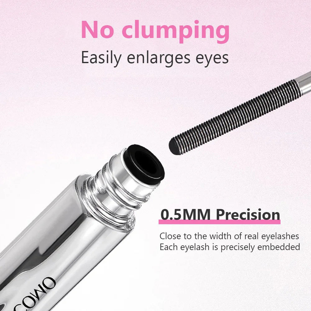 Mascara Waterproof Smudge-Proof Long-Lasting Curl Thickening Spiral Brush For Everyday Wear Fall 2026 Trend Gift Idea
