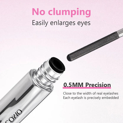 Mascara Waterproof Smudge-Proof Long-Lasting Curl Thickening Spiral Brush For Everyday Wear Fall 2026 Trend Gift Idea