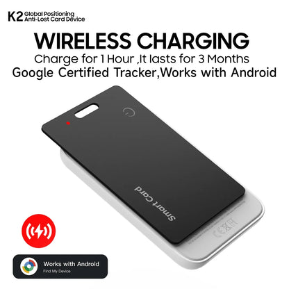 Smart Wallet Tracker Card IP68 Waterproof – Wireless Rechargeable Android Item Locator 2026