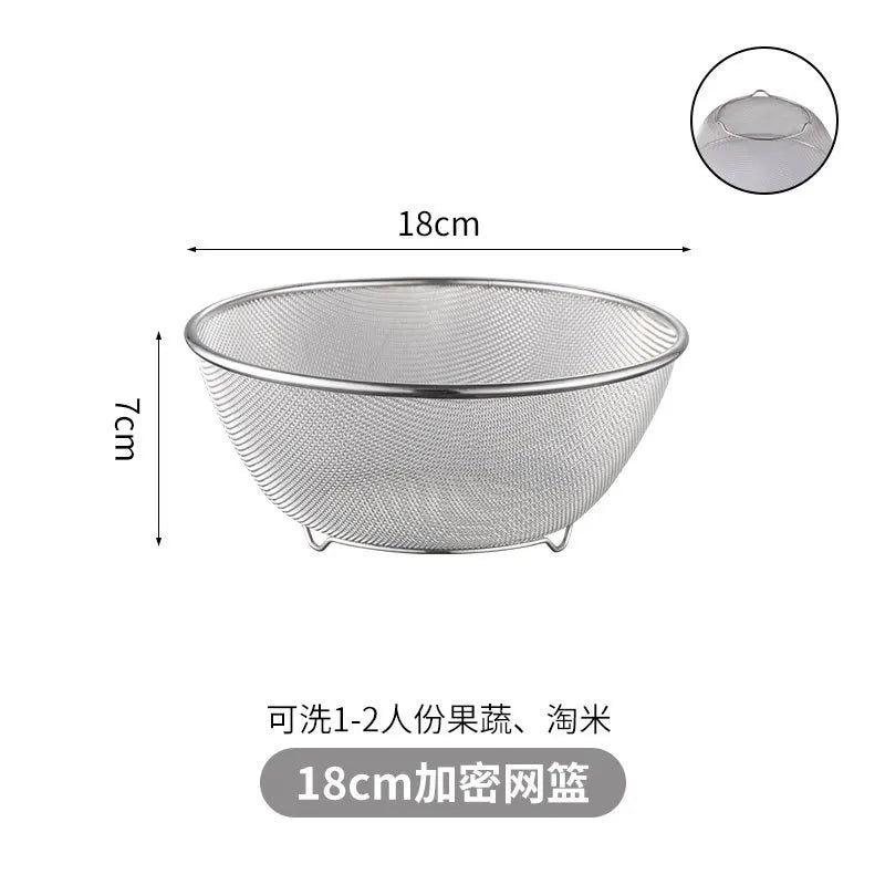Stainless Steel Drain Basket Colander and Strainer, Spring Cleaning 2026 Eco Friendly Kitchen Tool