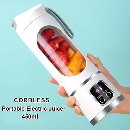 Portable Juicer 450ml Travel Juicer Machine For Smoothies On The Go Summer 2026 Perfect Gift