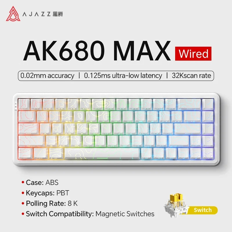 Mechanical Keyboard Sixty Mini Wireless ARGB Magnetic Hall