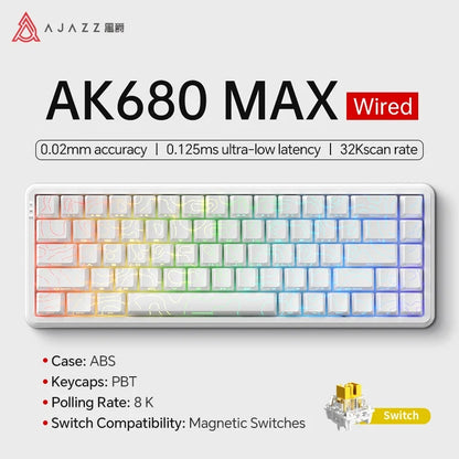 Mechanical Keyboard Sixty Mini Wireless ARGB Magnetic Hall