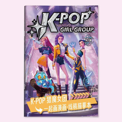 Kpop Coloring Book Anime Style For Kids Back To School 2026 Creative Activity Gift Trend