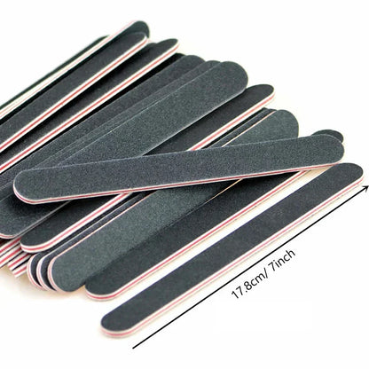 Nail Files 5 Piece Emery Board Set Back to School 2026 Sandpaper Nail File Kit DIY Manicure