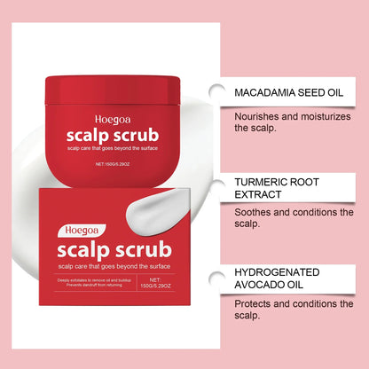 Scalp Scrub Exfoliating Shampoo Anti-Dandruff Deep Cleansing Nourishing All Hair Types