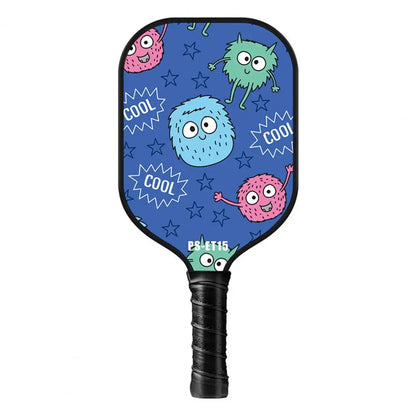 Variant image for Lightweight Children's Pickleball Paddle Set with Cartoon Print, 2 Balls, Ideal for Kids Under 16, Durable Fiberglass, 180g-4