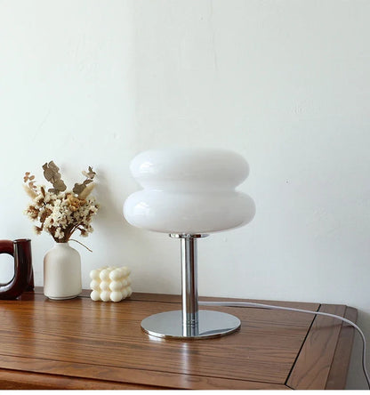 Macaron Glass Table Lamp Trichrome Night Light Eye Guard