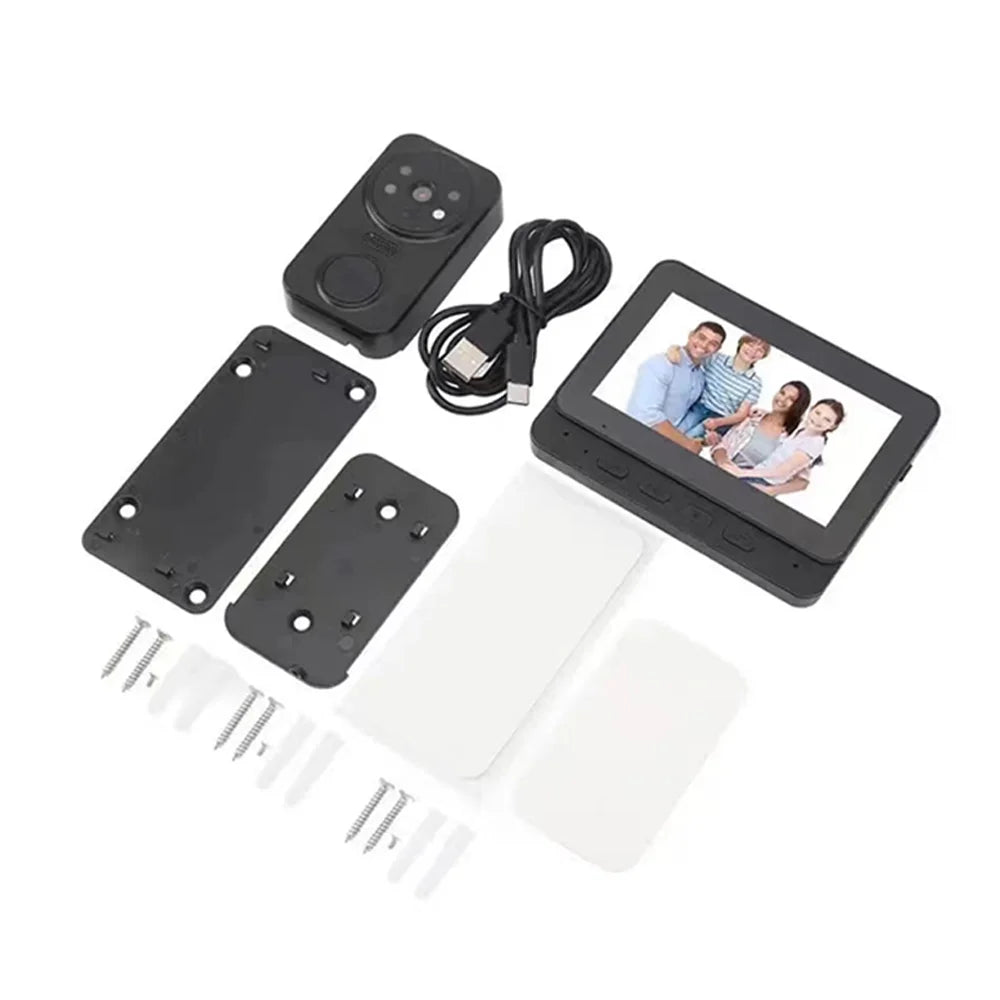 Wireless Video Doorbell Bundle Smart Security Kit With Night Vision 2.4G WiFi Cloud Storage Spring 2026
