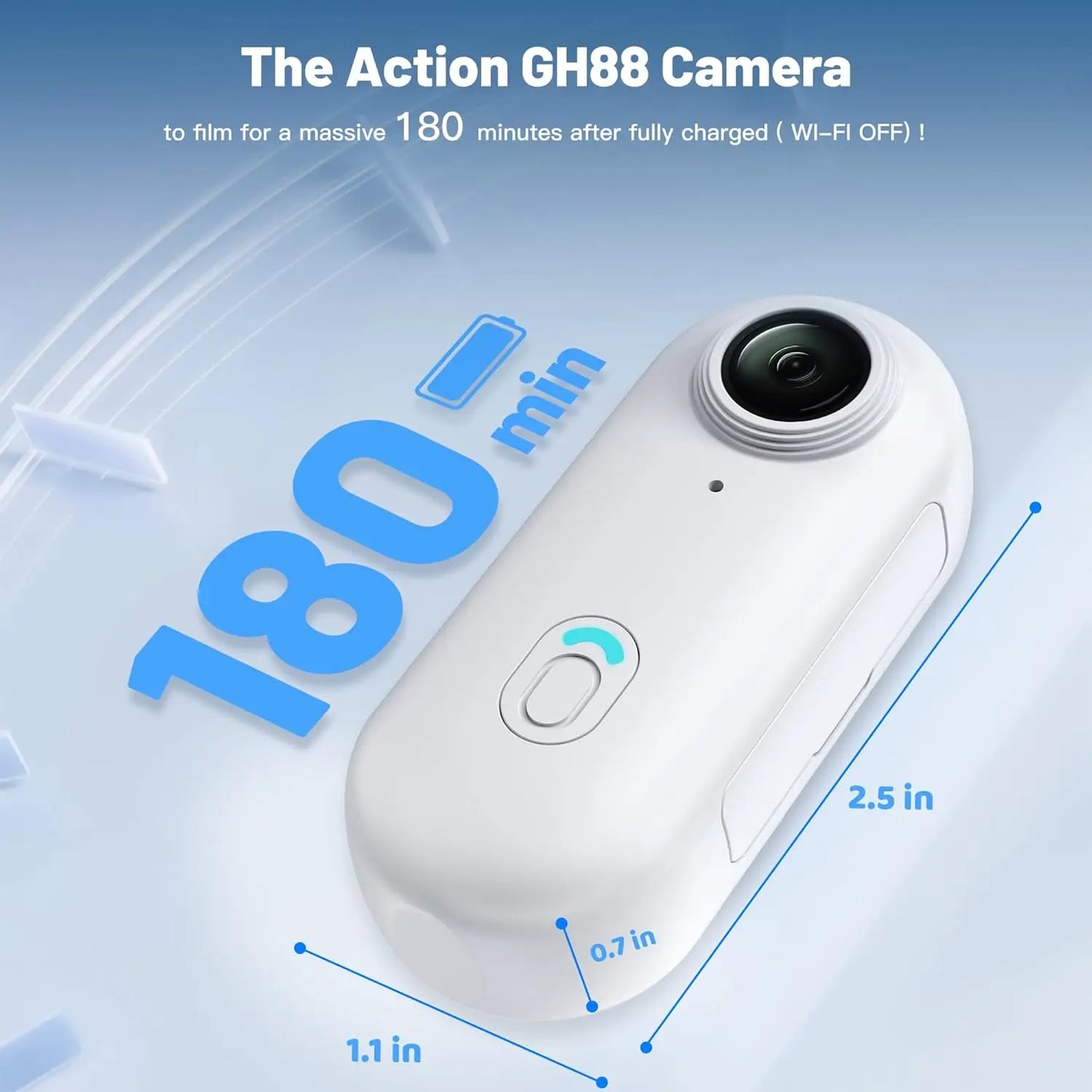 1080P Small WiFi Mini Pocket Action Camera - Portable Sports Video Recorder for Kids, Hands-Free, Body Worn