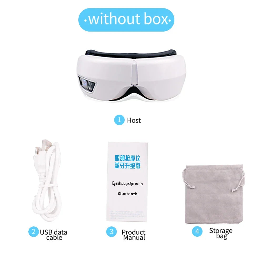 Eye Massager Medium Airbag Compression Bluetooth Music Sleep Aid AI Trending 2026 Wellness Gift