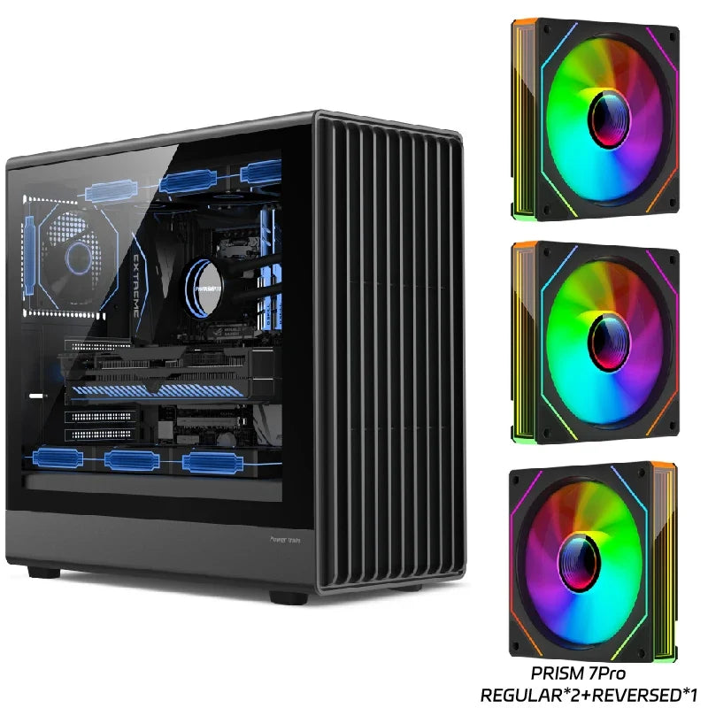 PC Case Glass Side ATX M ATX ITX Support 360mm Radiator