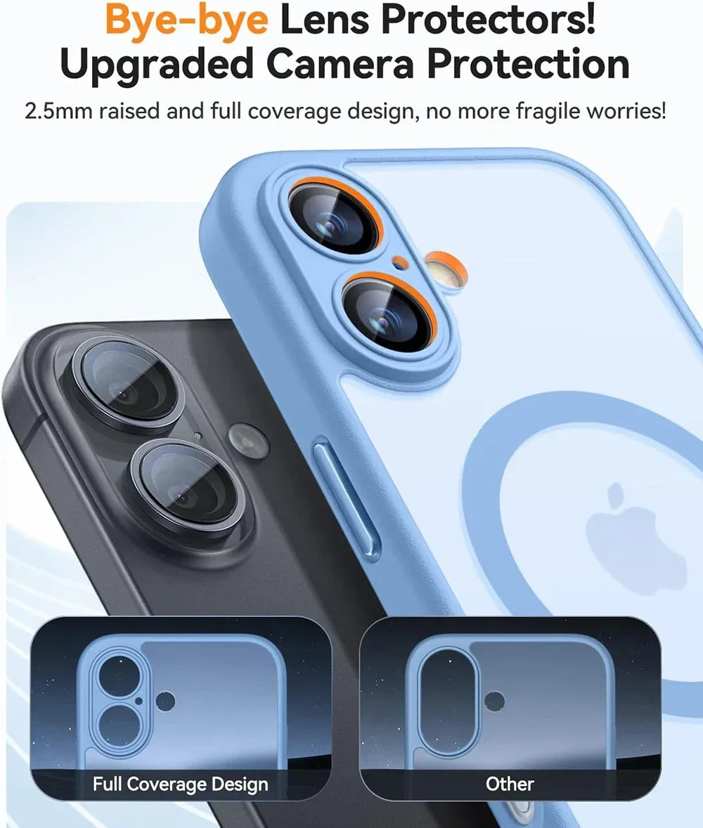 iPhone Case Magnetic Matte Translucent Armor MagSafe Compatible Shockproof Anti-Fingerprint Back To School 2026 Gift
