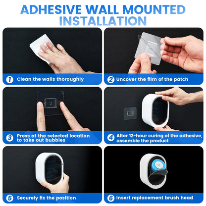 Disposable Toilet Brush Set Wall Mounted Long Handle Hygienic Bathroom Cleaning Kit With 16 Refill Heads Fall 2026