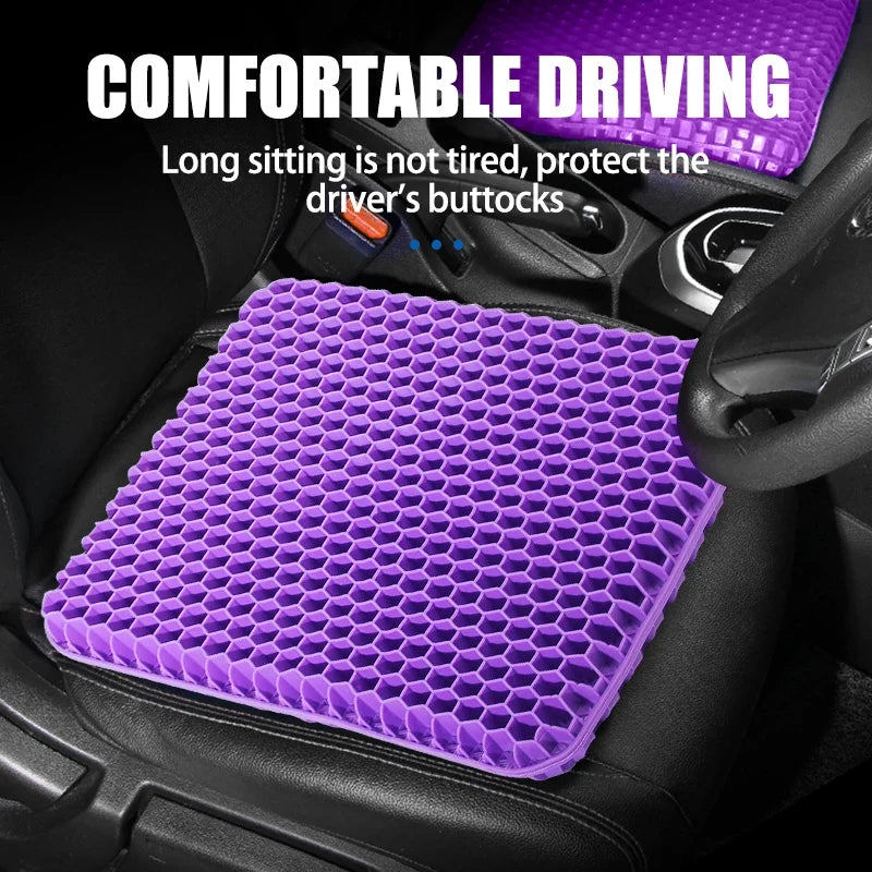 Gel Seat Cushion Breathable Honeycomb Design for Office Chair Car Seat Summer 2026 Back Tailbone Pain Relief