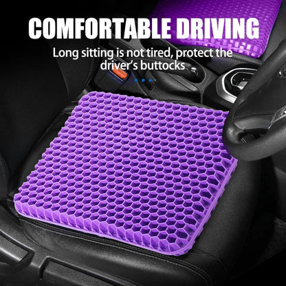 Gel Seat Cushion Breathable Honeycomb Design for Office Chair Car Seat Summer 2026 Back Tailbone Pain Relief