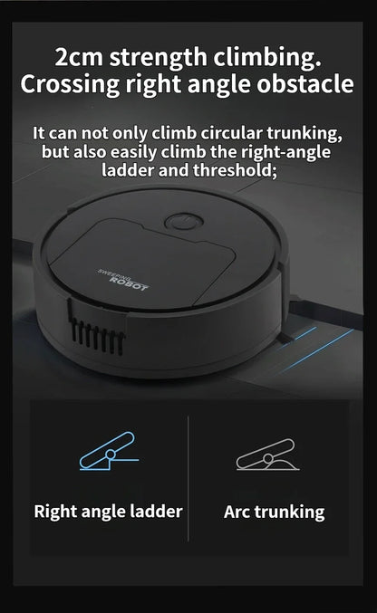 Suction Sweeping Robot 3 In 1 Mini Automatic Sweeper