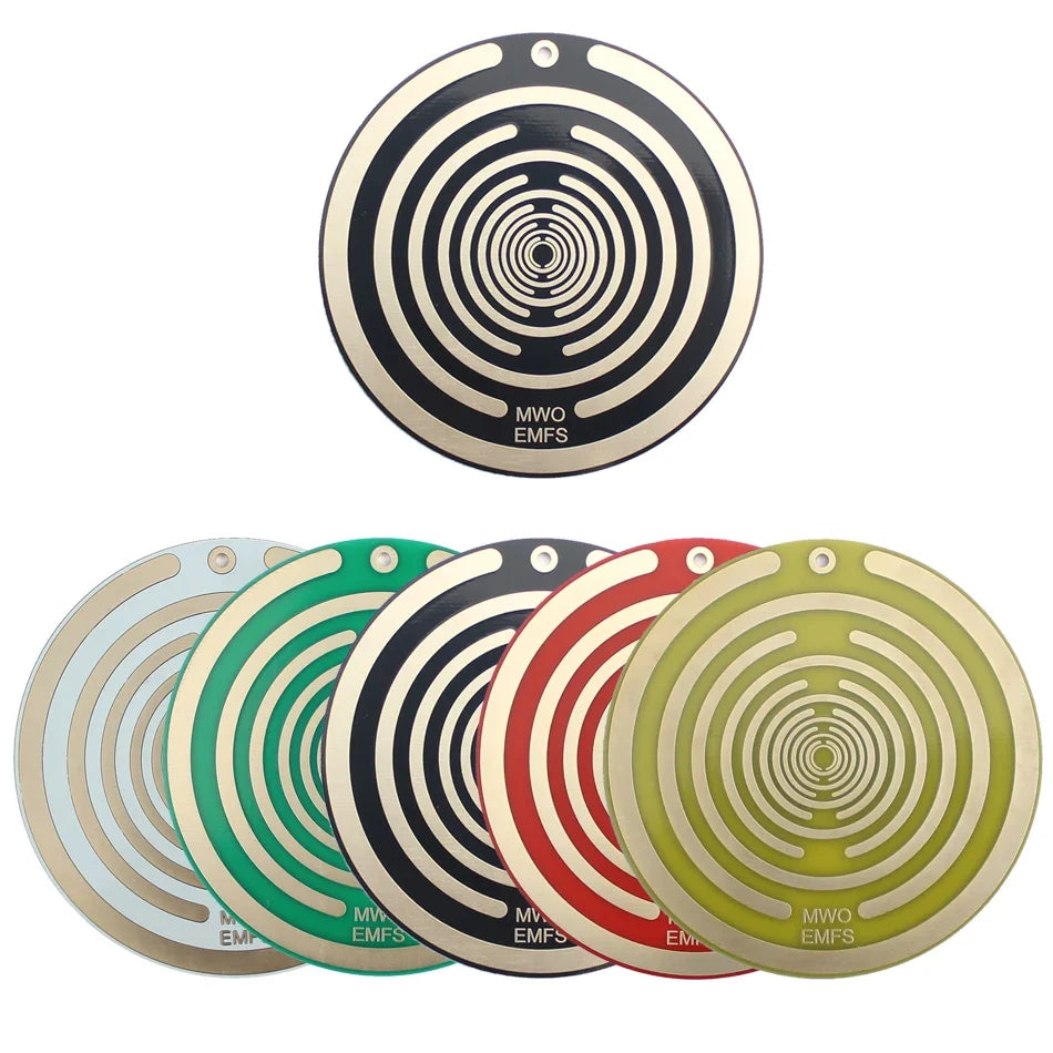 Double-Sided Polarizing Disk for Electromagnetic Radiation Protection and Pain Relief, Portable Non-Toxic Design