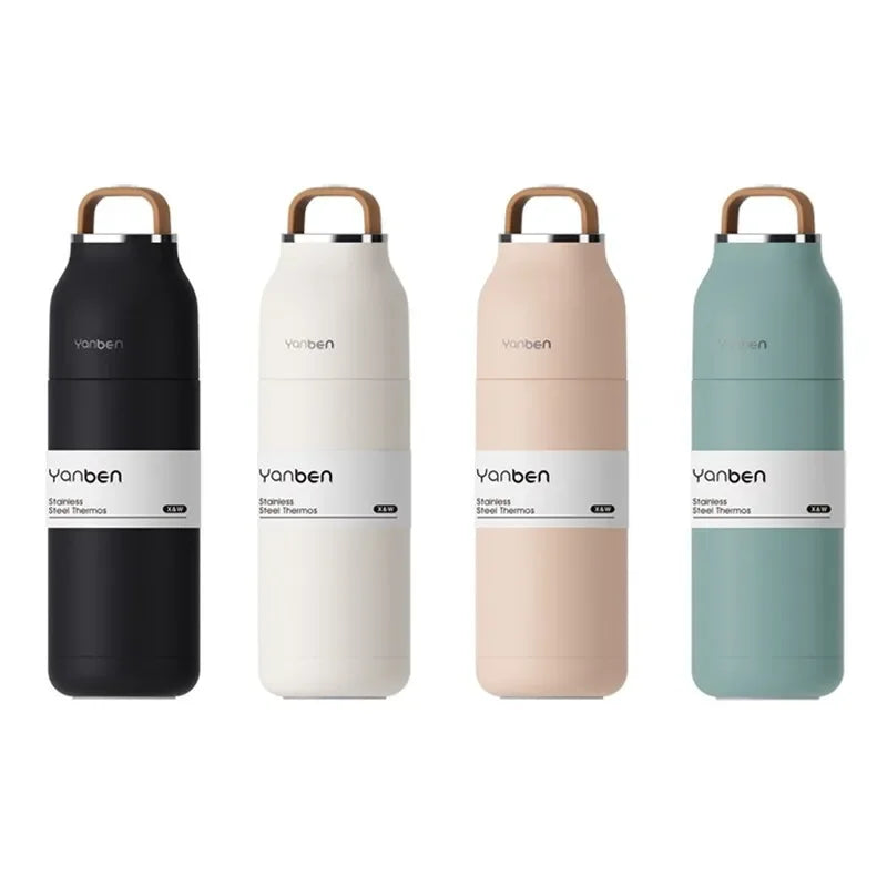 Travel Water Bottle 350ml 304 Stainless Steel Vacuum Thermos Flask Fall 2025 Insulated Leakproof On The Go